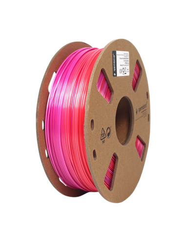 Filament pentru imprimantă 3D Gembird 3DP-PLA-SK-01-RP, PLA, Roșu | Violet, 1.75 mm, 1kg