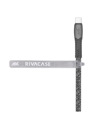 Кабель для передачи данных Rivacase PS6105, USB Type-C/USB Type-C, 1,2м, Серый