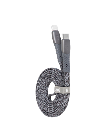 Кабель для передачи данных Rivacase PS6105, USB Type-C/USB Type-C, 1,2м, Серый
