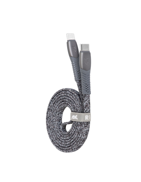 Кабель для передачи данных Rivacase PS6105, USB Type-C/USB Type-C, 1,2м, Серый
