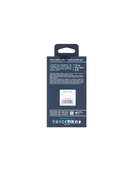 Кабель для передачи данных Rivacase PS6105, USB Type-C/USB Type-C, 1,2м, Серый