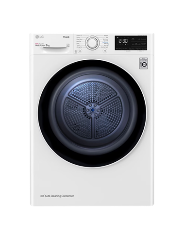 Uscător de rufe LG RH80V3AV6N, 8kg, Alb