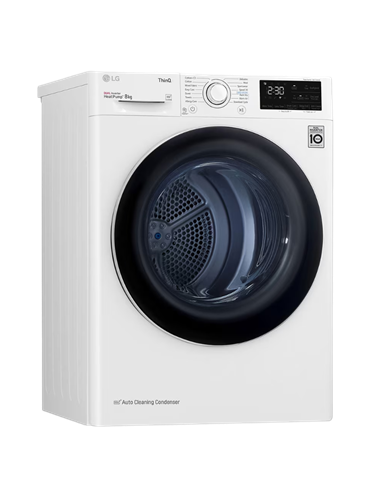 Uscător de rufe LG RH80V3AV6N, 8kg, Alb
