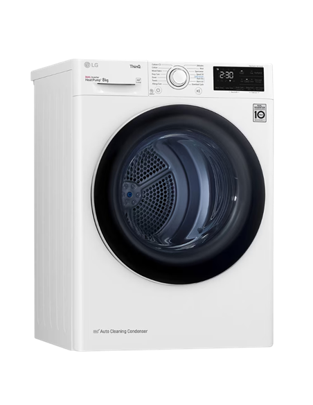 Uscător de rufe LG RH80V3AV6N, 8kg, Alb