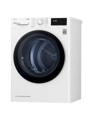 Uscător de rufe LG RH80V3AV6N, 8kg, Alb