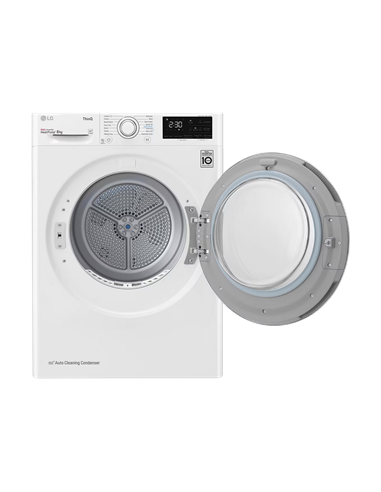 Uscător de rufe LG RH80V3AV6N, 8kg, Alb