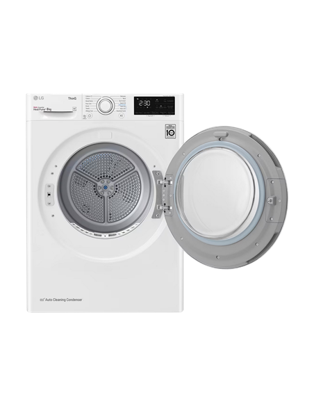 Uscător de rufe LG RH80V3AV6N, 8kg, Alb
