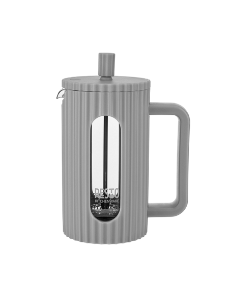 Cafetiera French Press RESTO 90532, 0,6L, Gri deschis