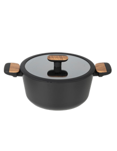 Cratiță RESTO 93188, 4.4L, 24cm, Negru, Maro