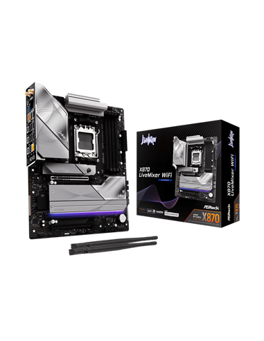 Placă de bază ASRock X870 LIVEMIXER WIFI, AM5, AMD X870, ATX