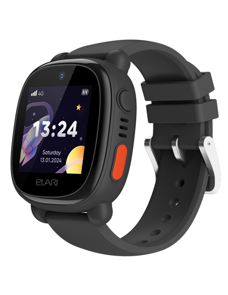 Ceas pentru copii Elari KidPhone 4G Lite, Negru