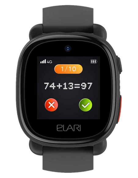Ceas pentru copii Elari KidPhone 4G Lite, Negru