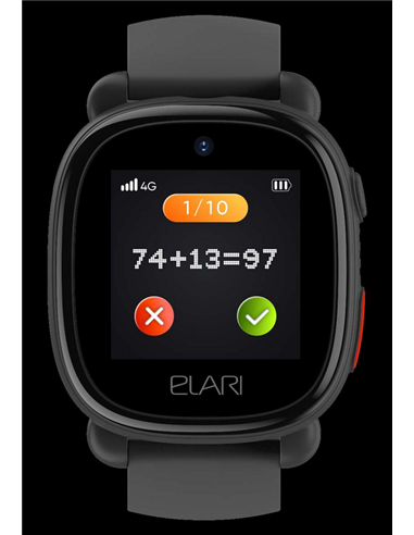 Детские часы Elari KidPhone 4G Lite, Чёрный