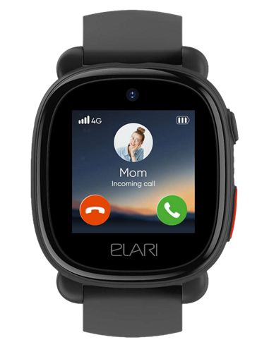 Ceas pentru copii Elari KidPhone 4G Lite, Negru