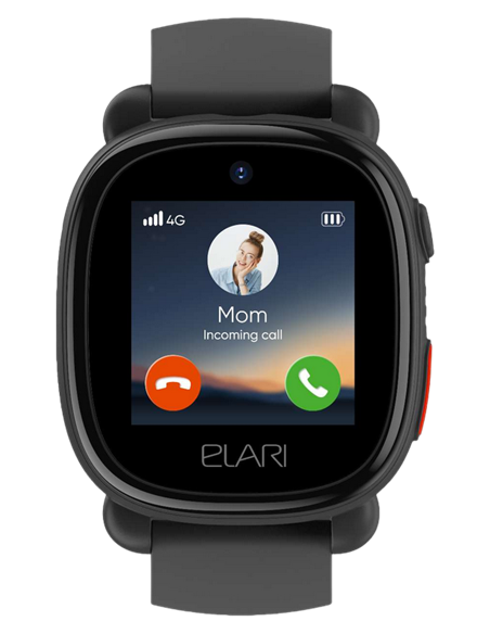 Детские часы Elari KidPhone 4G Lite, Чёрный