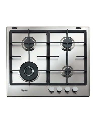 Plită pe gaz Whirlpool GMA 6422/IX, Oțel inoxidabil