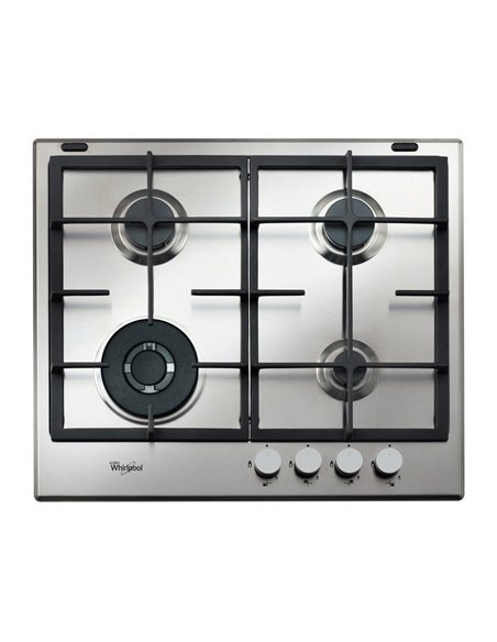 Plită pe gaz Whirlpool GMA 6422/IX, Oțel inoxidabil