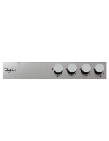 Plită pe gaz Whirlpool GMA 6422/IX, Oțel inoxidabil