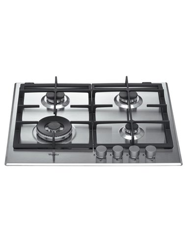 Plită pe gaz Whirlpool GMA 6422/IX, Oțel inoxidabil