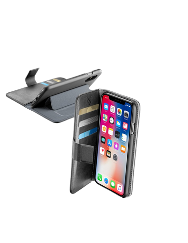 Husă tip carte Cellularline iPhone XS/X - Case, Negru