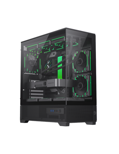 Carcasă PC Gamemax VISTA 2 AB, Midi-Tower, Fără PSU, Negru