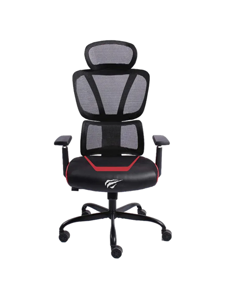 Scaun Gaming Havit GC919, PVC Piele, Negru | Roșu