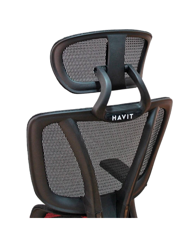 Scaun Gaming Havit GC919, PVC Piele, Negru | Roșu