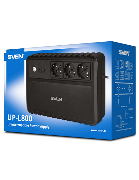 Источник бесперебойного питания SVEN UP-L800, , 800VA, 