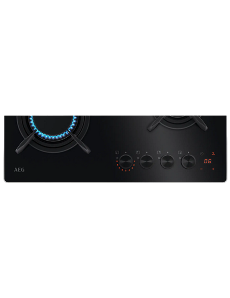 Газовая варочная панель AEG HKB64453NB, Чёрный