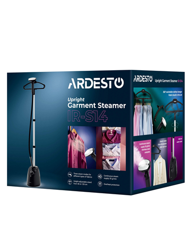 Aparat de călcat cu aburi staționar Ardesto IR-S14, Negru