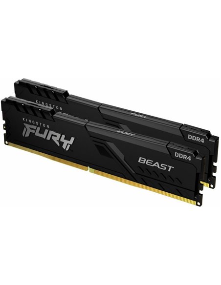 Оперативная память Kingston FURY Beast, DDR4 SDRAM, 3200 МГц, 64Гб, KF432C16BBK2/64