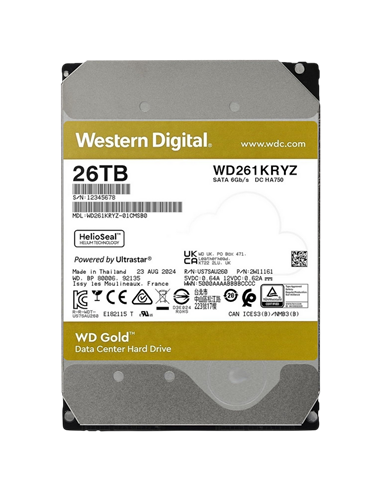 Unitate HDD Western Digital WD Gold, 3.5", 26 TB WD261KRYZ