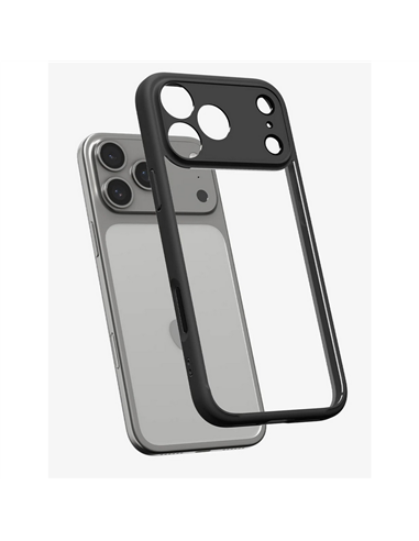 Husă Spigen Ultra Hybrid pentru Apple iPhone 17 Pro Max, Negru mat