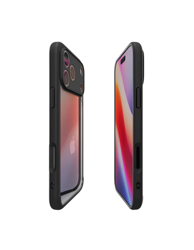Husă Spigen Ultra Hybrid pentru Apple iPhone 17 Pro Max, Negru mat