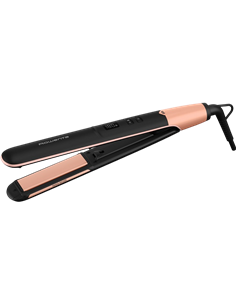 Placă de îndreptat părul Rowenta Express Shine Papaya SF4620F0, Negru