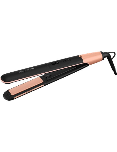 Placă de îndreptat părul Rowenta Express Shine Papaya SF4620F0, Negru