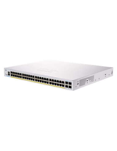Сетевой коммутатор Cisco CBS350-48P-4X, 48x 10/100/1000 Мбит/с, 4x SFP+