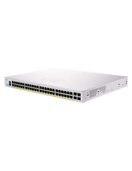 Сетевой коммутатор Cisco CBS350-48P-4X, 48x 10/100/1000 Мбит/с, 4x SFP+