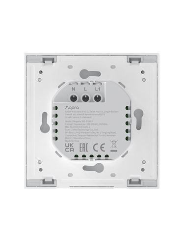 Умный выключатель AQARA Smart Wall Switch H1, Белый