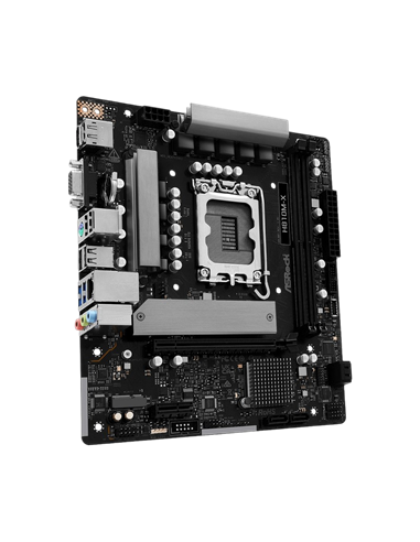 Placă de bază ASRock H810M-X, LGA1851, Intel H810, Micro-ATX