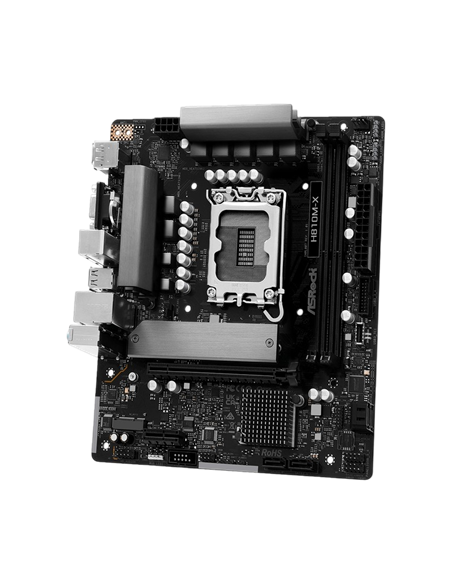 Placă de bază ASRock H810M-X, LGA1851, Intel H810, Micro-ATX