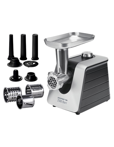 Mașină de tocat carne Polaris PMG 2561, Negru | Argintiu