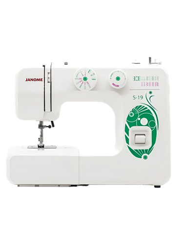 Швейная машина JANOME S-19, Бело-Зеленый