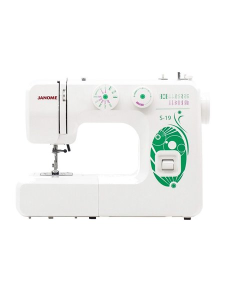 Mașină de cusut JANOME S-19, Alb Verde