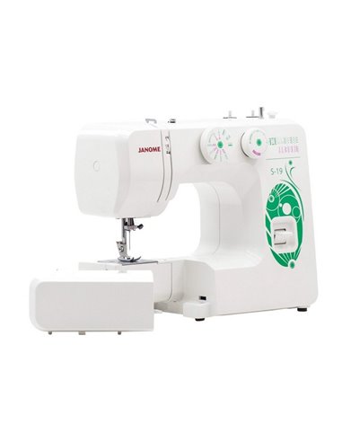 Швейная машина JANOME S-19, Бело-Зеленый