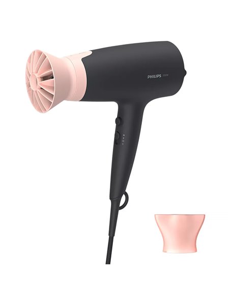 Uscător de păr Philips BHD350/10, 2100 W, Negru | Roz