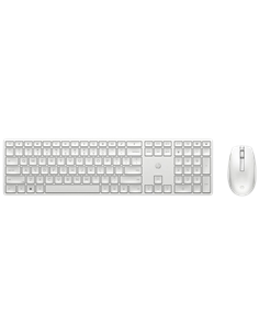 Set Tastatură + Mouse HP 650, Fără fir, Alb