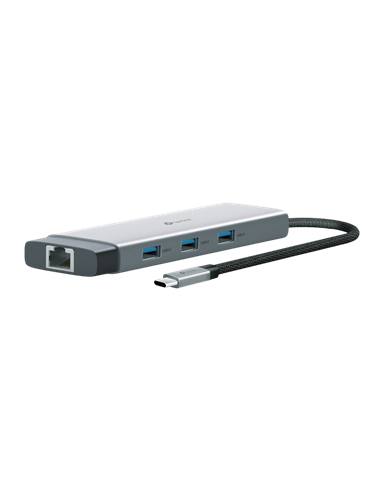 Adaptor Hub TP-LINK UH9120C, Argintiu