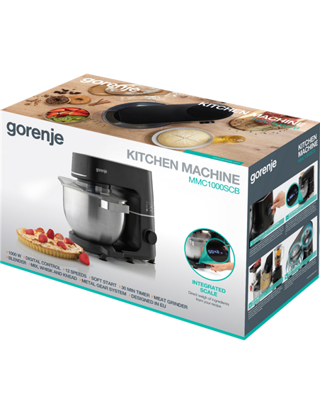 Кухонный комбайн Gorenje MMC1000SCB, Чёрный