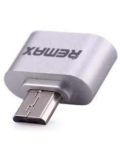 Адаптер USB Remax RA-OTG, Micro-USB/USB Type-A (F), Серебристый 2